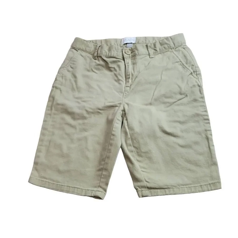 Children's Place khaki uniform bermuda shorts 12